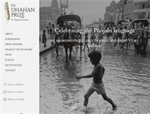 Tablet Screenshot of dhahanprize.com